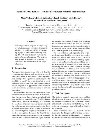 SemEval-2007 Task 15: TempEval Temporal Relation Identification