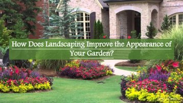 How Does Landscaping Improve the Appearance of Your Garden