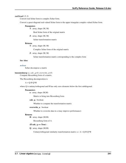 scipy tutorial - Baustatik-Info-Server