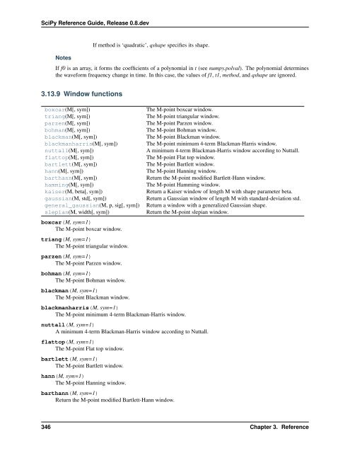 scipy tutorial - Baustatik-Info-Server