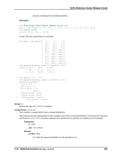 scipy tutorial - Baustatik-Info-Server