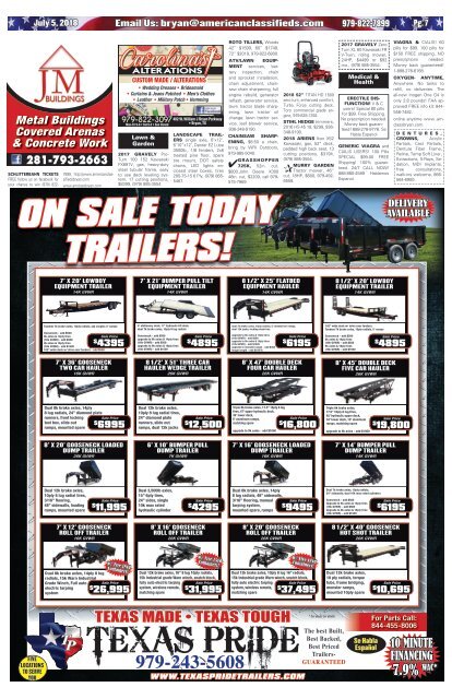 American Classifieds/Thrifty Nickel July 5th Edition Bryan/College Station