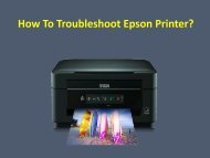 How To Troubleshoot Epson Printer?