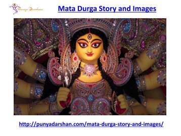 Mata Durga Story and Images