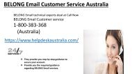 BELONG Webmail Customer Service 1-800-383-368 Phone Number Australia-Locked Account Recovery