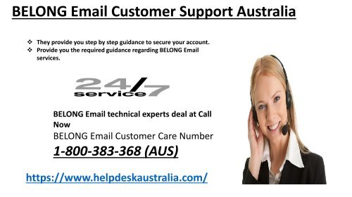 BELONG Webmail Customer Service 1-800-383-368 Phone Number Australia-Locked Account Recovery