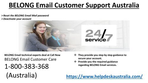 BELONG Webmail Customer Service 1-800-383-368 Phone Number Australia-Locked Account Recovery