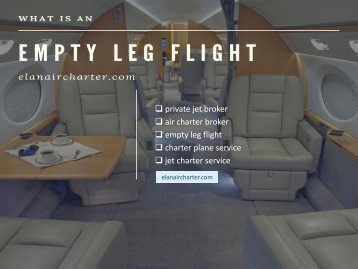 What is an Empty Leg Flight