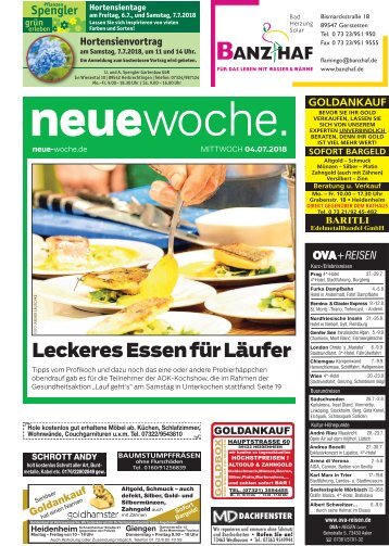 04.07.2018 Neue Woche