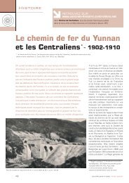 Le chemin de fer du Yunnan et les Centraliens - Centrale Histoire