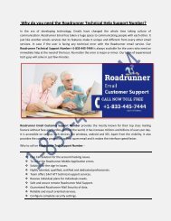 Roadrunner Technical Support Number +1-833-445-7444