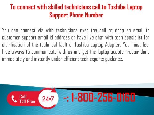 1-800-256-0160 Repair Toshiba Laptop Adapter