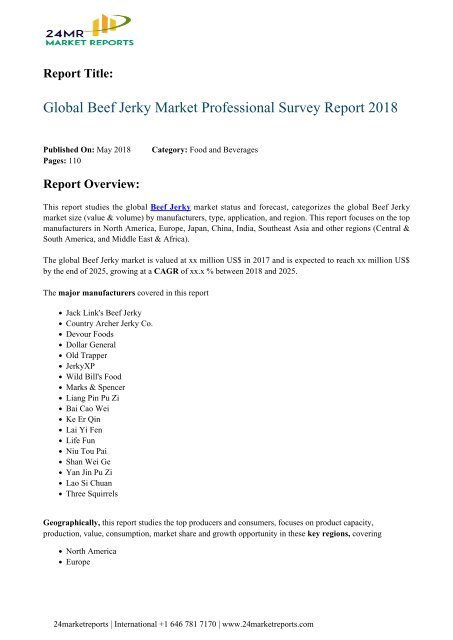global-beef-jerky-market-professional-survey-report-2018-24marketreports
