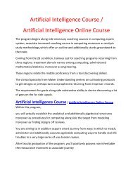 Artificial-Intelligence-Course