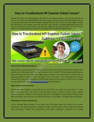 How to Troubleshoot HP Scanner Failure Issues?