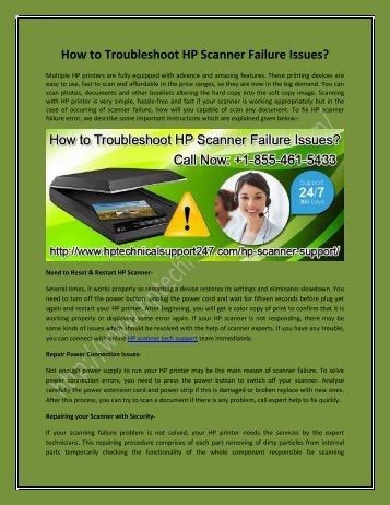 How to Troubleshoot HP Scanner Failure Issues?