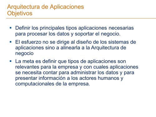 ARQUITECTURA EMPRESARIAL