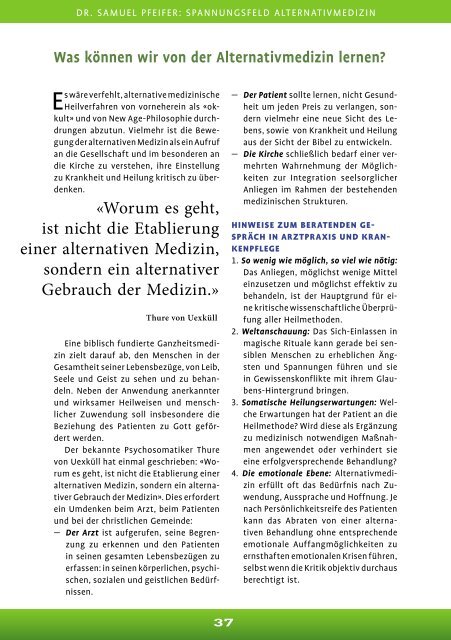 Spannungsfeld Alternativmedizin, Psyche und ... - seminare-ps.net