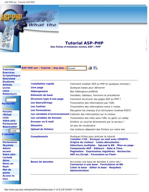 ASP-PHP.net - Tutorial ASP-PHP - FTP Server
