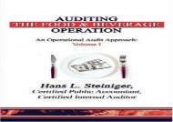 Download Auditing the Food   Beverage Operation: An Operational Audit Approach: Volume I: 1 | pDf books