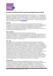 Competentieprofiel Cognitief gedragstherapeut VGCt - Van der Wall ...