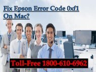 Fix Epson Error Code 0xf1 On Mac