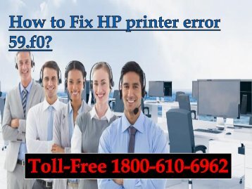 How to Fix HP printer error 59.f0