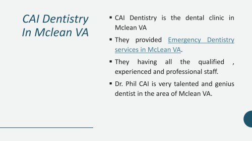 Do You Need Emergency Dentistry in Mclean VA.pptx