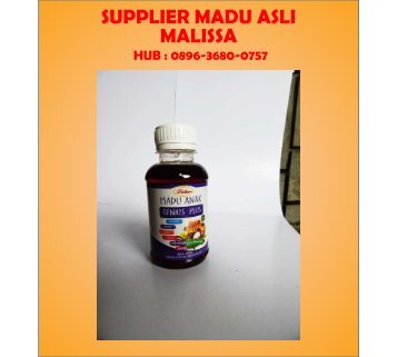 MURNI, TELP : 0896-3680-0757, Penjual Madu Asli Malissa