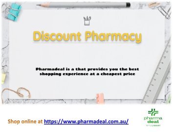 A Lazy About Discount Pharmacy in Australia