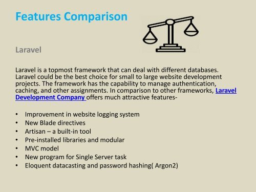 feature and compare