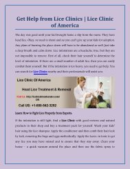 Head Lice - Lice, Head Lice Treatment Center