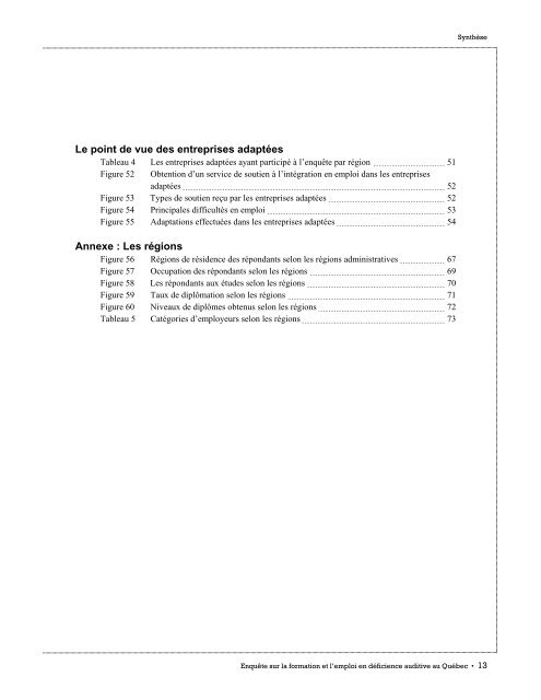 faits saillants de - Emploi-Québec