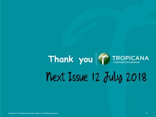 Tropicana Bulletin Issue 26