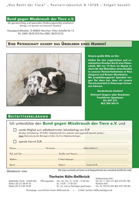 RDT 2/2006 - Bund gegen Missbrauch der Tiere ev