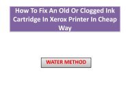How To Fix An Old Or Clogged Ink Cartridge In Lexmark Printer In Cheap Way