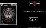 Anne Stokes Wolf Auto Sticker