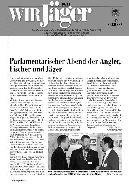 einladung zum Jägerball 2011 - Landesjagdverband Sachsen e. V.