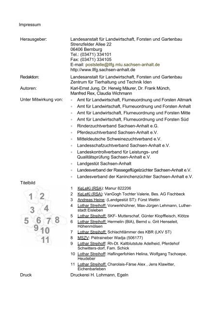 1 Rinder - Sachsen-Anhalt