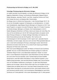 Rangliste und Bericht Vereinssdressur und Reiterspiele 2009 (pdf