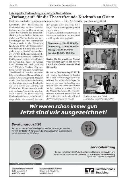 Nr. 03 (März 2009 - 28 Seiten) - Gemeinde Kirchroth