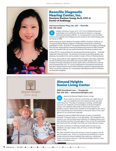 Senior Focused-Profiles-Style Magazine-Roseville-Rocklin-Granite-Bay-Folsom-Cameron-Park-Placerville