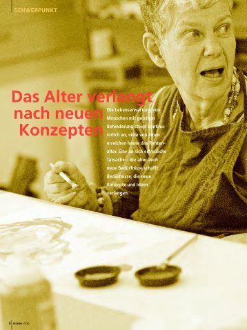 Das Alter verlangt nach neuen Konzepten - Insieme