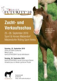 Zucht- und Verkaufsschau - Swiss Futurity