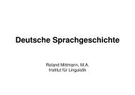 Deutsche Sprachgeschichte - titus