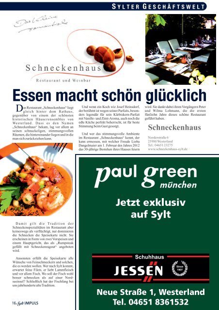 syltimpuls 4/2011 - SYLTIMPULS | Das Nachrichtenmagazin für Sylt