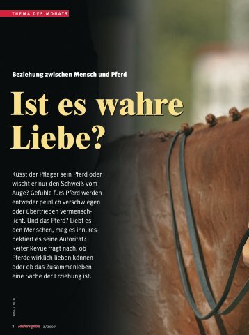 Ist es wahre Liebe? - Reiter Revue International