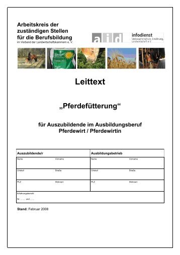 Leittext Pferdefütterung - aid