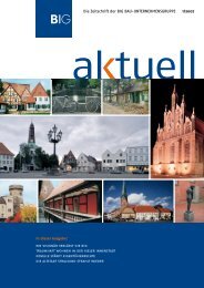 Die Zeitschrift der BIG BAU-UNTERNEHMENSGRUPPE 1/2007