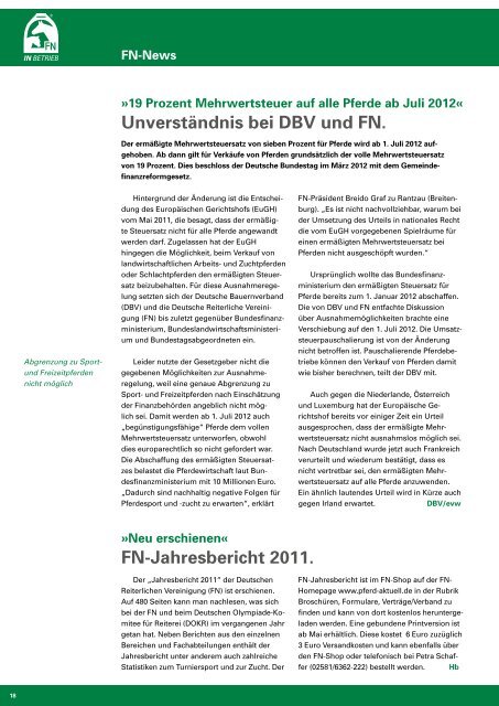 Servicebrief Nr. 78 - Pferdesportverband Südbaden eV